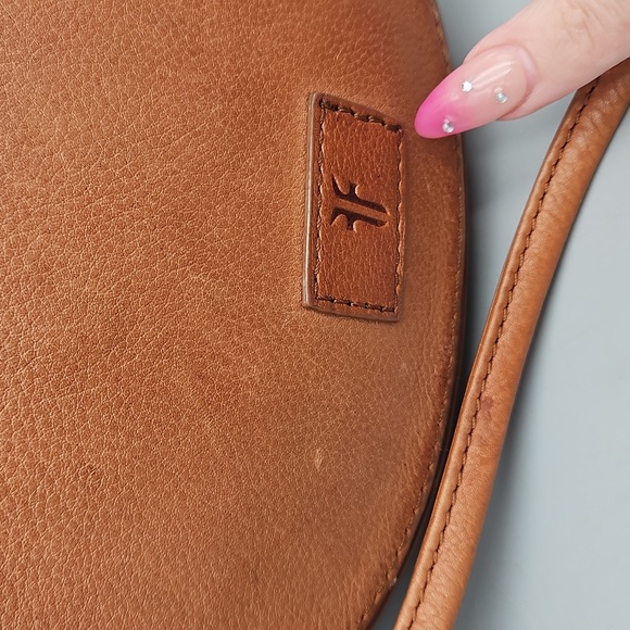 FRYE Vivian Leather Crossbody Mini Bag Light Brown - Picture 8 of 15